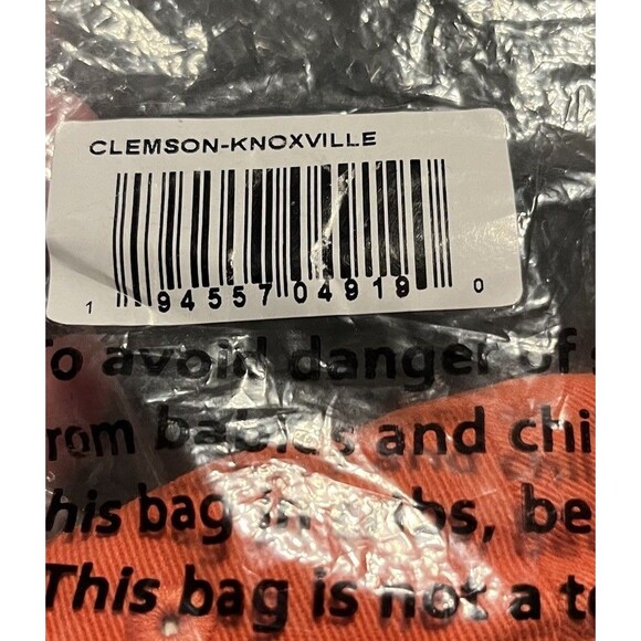 Clemson Tigers Zephyr Trucker Baseball Hat Snapback Cap Orange Cream Mesh NWT - Picture 7 of 7